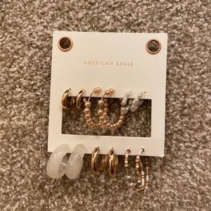 6 pair earrings American Eagle